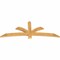 Ekena Millwork Davenport Rough Sawn Timber Gable Bracket, Western Red Cedar, 72"W x 27"H x 2"D x 4"F, 9/12 Pitch GBW072X27X0204DAV00RWR - alternate 2